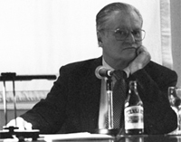 John Ashbery en la Residencia de Estudiantes, abril de 1992