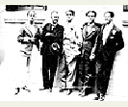 Dal, Moreno Villa, Buuel, Lorca y Rubio Sacristn en el Parque de la Bombilla (Madrid) 1926
